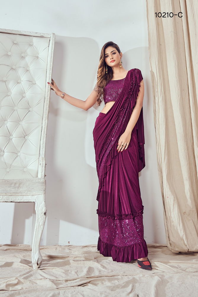 Rajyog 10210 Fancy Stylish Designer Wholesale Party Wear Sarees Catalog